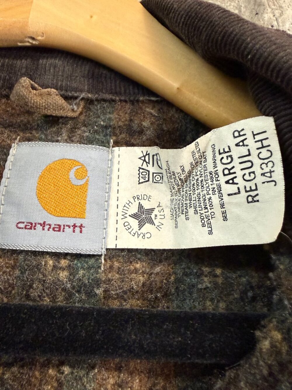 CARHARTT Men's Detroit Jacket Size L In Brown - Picture 3 of 5